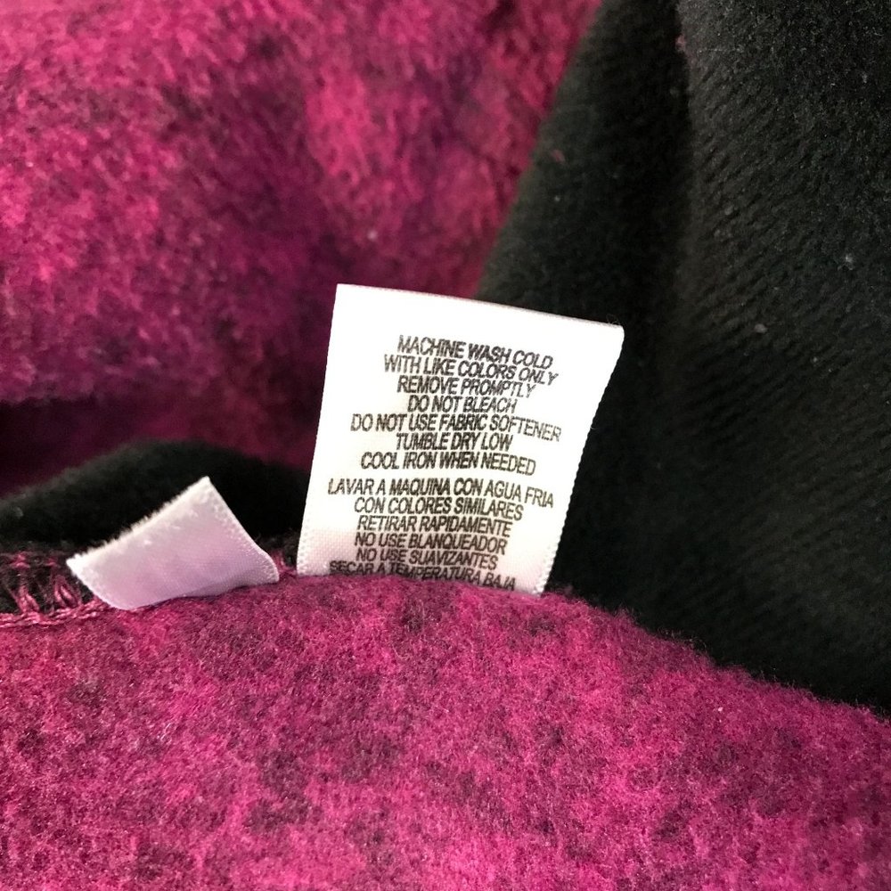 Marc New York Womens Magenta Thick Knit Zip Front Long Sleeve Jacket Size M - Picture 8 of 8